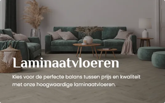 Laminaatvloer met natuurlijke houtstructuur in een woonkamer